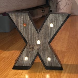 Letter X light up letter